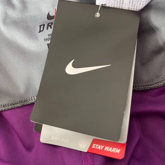 NWT Nike Power Speed Running Capris Tights Cosmic Purple Women's Medium M 801694 - Picture 10 of 14